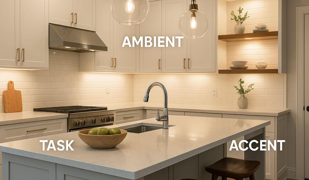 Kitchen Lighting Tips: Ambient, Task & Accent Layering Guide