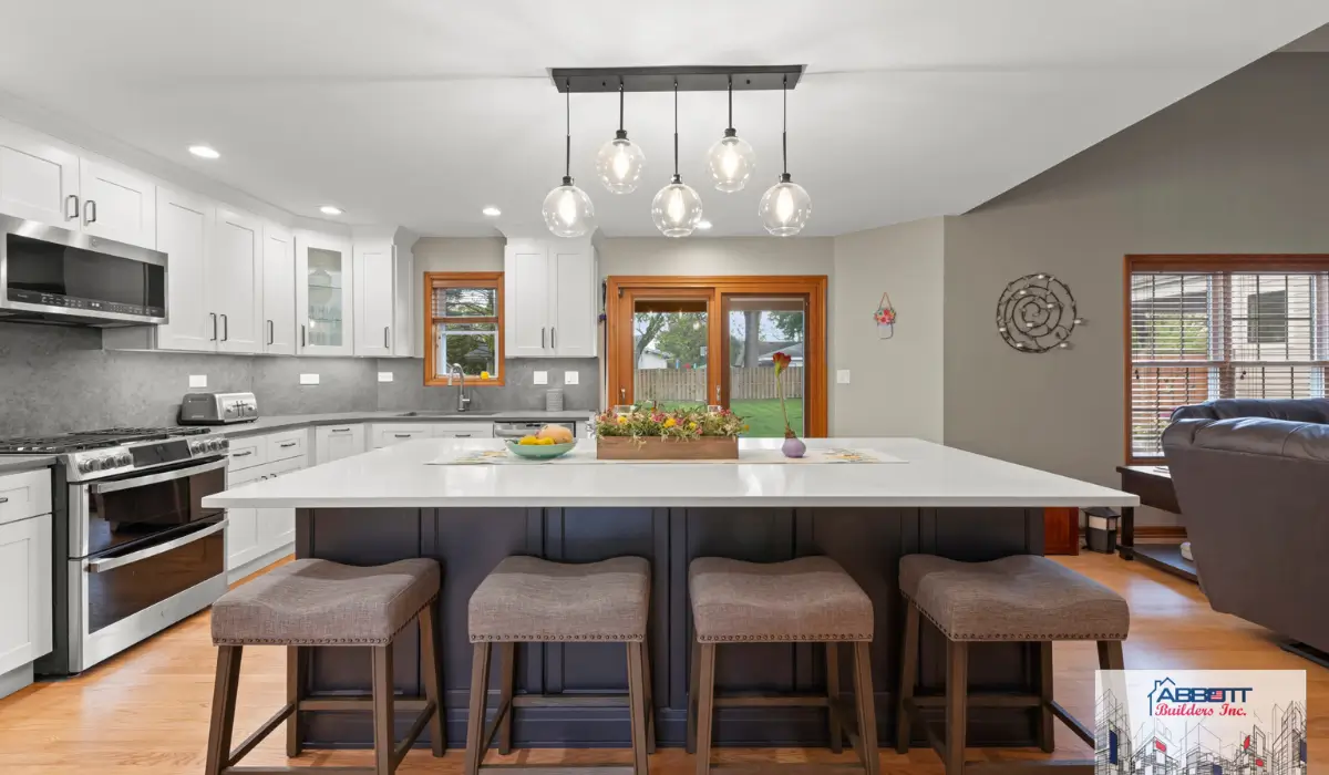 Kitchen Islands with seating, storage, and open layout supporting everyday cooking, gathering, and movement.